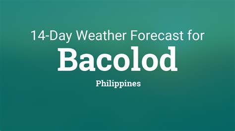 weather forecast today bacolod